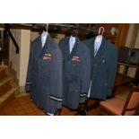 THREE RAF UNIFORM JACKETS, trousers, shirts, WW2/post WW2 era, all have correct insignia and medal