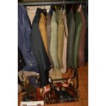 A GROUP OF GENTLEMAN'S CLOTHING, FOOTWEAR, HATS etc, to include 'Fife Country', Hepworths hardy
