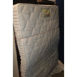 A 4'6'' DUNLOPILLO DIVAN BED AND MATTRESS