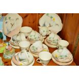 ROYAL DOULTON 'THE COPPICE' TEA SET, V2105, for twelve settings, together with a pair of Nelson