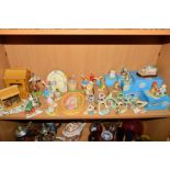 A LARGE COLLECTION OF BEATRIX POTTER FIGURES, LETTERS (x7), Numbers (x5) plaques and buildings, to