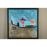 MARKUS HAUB (GERMAN 1972) 'PORSCHE 908 RL 650' a study of the car first produced in 1968, signed