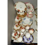 ROYAL ALBERT 'OLD COUNTRY ROSES', including eight tea cups, six saucers, six side plates, serving