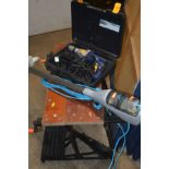 A CASED MACALLISTER HAMMER DRILL together with a Vax Steamfresh power plus steam mop and a Black and
