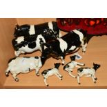 BESWICK FRIESIAN CATTLE, comprising two Bulls Ch. 'Coddington Hilt Bar' No1439A (one with reglued