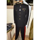 AN OFFICERS DRESS UNIFORM POST WWII PERIOD, to include dress jacket and trousers, Royal Engineers