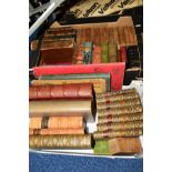 TWO BOXES OF BOOKS, to include leather bindings, and Sidney-S, 'The Best of the Horse', James,
