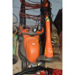 A FLYMO EASIMO ELECTRIC LAWNMOWER together with a Flymo mini trim strimmer (2)