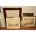 FOUR IMPRESSIONIST WATERCOLOUR LANDSCAPES, unsigned attributed to William Woolard (fl1883-1908)