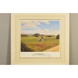 PETER MUNRO (BRITISH CONTEMPORARY), 'Carnoustie 14th', a limited edition print of the Scottish