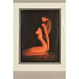 JOHN MOULD (BRITISH CONTEMPORARY), 'Sensuality', a limited edition of a nude female figure, 71/