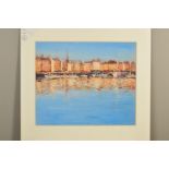 BRIAN JULL (BRITISH 1949), 'Quai De La Mer', a limited edition print of a French harbour, 112/295,