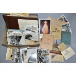 A BOX OF POSTCARDS AND PHOTOGRAPHS, circa early to mid 20th Century, postcards include Brighton,