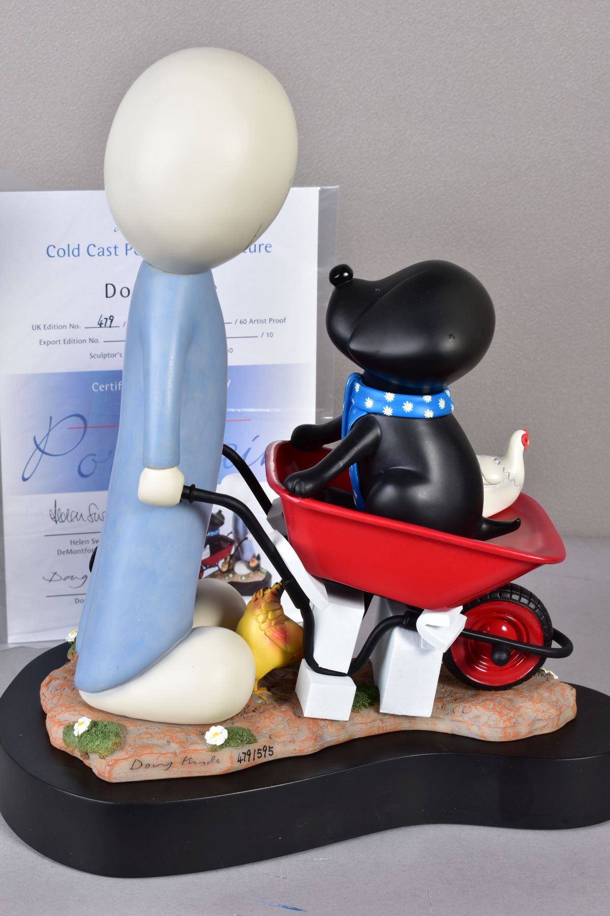 DOUG HYDE (BRITISH 1972) 'DAISY TRAIL' a limited edition cold cast porcelain sculpture of a figure - Image 3 of 3