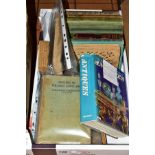 A BOX OF BOOKS, including 'The Rubaiyat of Omar Khayyam', published Leopold B.Hill, leather bound (