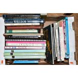 A BOX OF HARDBACK BOOKS to include 'William Morris Decor & Design', 'Essential William Morris',