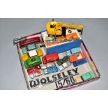 A QUANTITY OF BOXED AND UNBOXED PLAYWORN DIECAST VEHICLES, to include Dinky Supertoys Coles Mobile