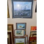 AVIATION RELATED PRINTS, to include 'Brabazon-Lord of the Skies', by Barry Walding 704/850, 'Croydon