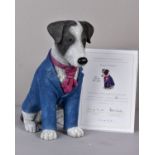 DOUG HYDE (BRITISH 1972) 'SUITED AND BOOTED' an artist proof limited edition sculpture of a dog
