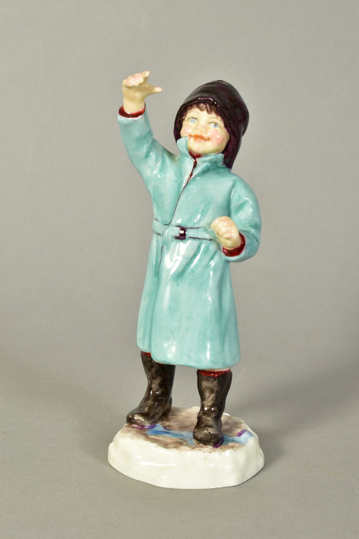 A ROYAL WORCESTER MONTH OF THE YEAR FIGURE, 'February' RW3453 by F G Doughty