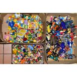 A QUANTITY OF ASSORTED MODERN PLASTIC TOY FIGURES, to include The Simpsons, Winne the Pooh, assorted