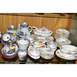 A VICTORIAN PART DOLLS DINNER SERVICE, comprising tureens, meat platters, various size plates,