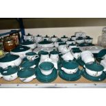 A COLLECTION OF DENBY 'GREEN WHEAT' TABLEWARE, some items signed by Albert Colledge to include