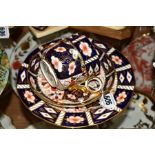 A ROYAL CROWN DERBY IMARI BREAKFAST CUP AND SAUCER, and a matching 21cm plate, all '2451' pattern (