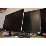 TWO AOC 22'' LED PC MONITORS (2)