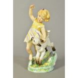 A ROYAL WORCESTER MONTH OF THE YEAR FIGURE, 'April' RW3416 by F G Doughty