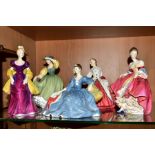 FIVE ROYAL DOULTON FIGURES, 'Southern Belle' HN2229, 'Elyse' HN2429, 'Loretta' HN2337, 'Buttercup'