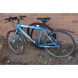 A BLUE CHALLENGE CYCLES EMULATOR BICYCLE with two spare tyres (3)