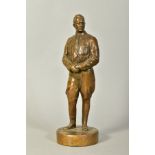 A CAST HOLLOW BRONZE FIGURE OF HITLER, height 28cm