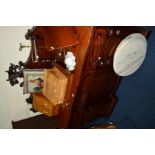 A VICTORIAN WALNUT SIDEBOARD with foliate carved raised back, three various drawers above cupboard