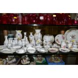 A GROUP OF TRINKETS, VASES, BOWLS etc, to include Abbeydale, Royal Crown Derby, Minton, Aynsley,