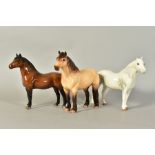 THREE BESWICK HORSES, Connemara Pony 'Terese of Leam' No1641 (right ear appears chipped but