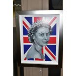 PAUL NORMANSELL (BRITISH 1978) 'HAPPY AND GLORIOUS' a limited edition print 45/95, a portrait of the