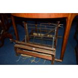 A VINTAGE HARRIS LOOM, (in need of restoration), along with a set of twenty two ladder back