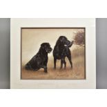 JOHN SILVER (BRITISH CONTEMPORARY), 'Forever Friends', a Limited Edition print of a pair of black