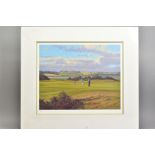 PETER MUNRO (BRITISH CONTEMPORARY), 'St Andrews 6th, Heathery', a Limited Edition Golfing print,