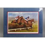 GRAHAM ISOM (BRITISH 1945), 'Cheltenham', a Limited Edition print of Horse Racing, 461/495, signed