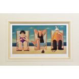 PAUL GREENWOOD (BRITISH 1969), 'The Sun Worshippers', a Limited Edition print of people