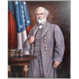 WILLIAM MEIJER (DUTCH 1962), 'Robert E. Lee', an Open Edition box canvas print of the Commander of