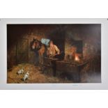 DAVID SHEPHERD (1931-2017), 'Jimmy Forge', a Limited Edition print of a Blacksmith making a