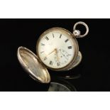 A GEORGE III SILVER FULL HUNTER POCKET WATCH BY BARWISE & SONS, LONDON, fusee movement, duplex