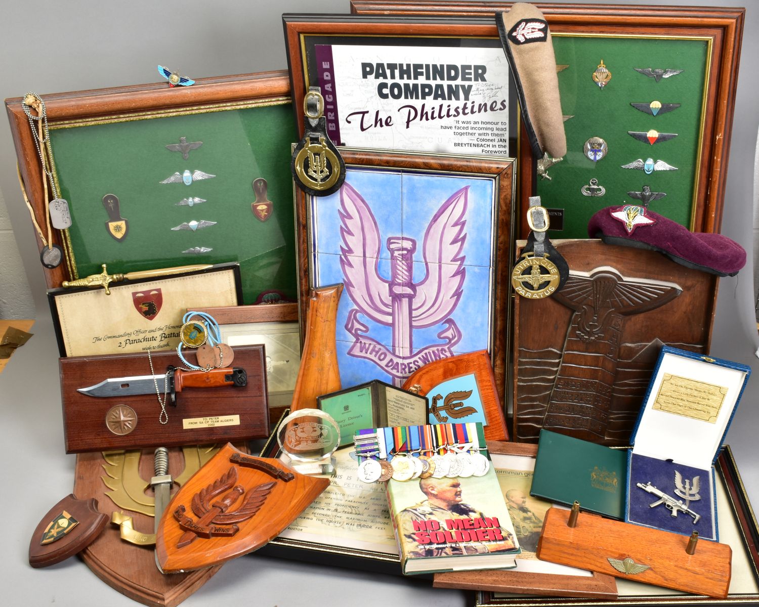 A SUPERB AND ALMOST TOTALLY UNIQUE GROUP OF NINE MEDALS, awarded to a member of the '22 Special