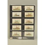 TWO SETS OF CIGARETTE CARDS, a complete set of Will's 'Ships' 1896 (Will's on Front), excellent