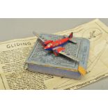 A BOXED DINKY TOYS THE KING'S AEROPLANE, No.62k, Airspeed 'Envoy' red and blue fuselage and engines,