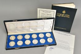 A SOUTH AFRICAN MINT SILVER PROOF MEDALLION COLLECTION, of twelve 40 gram sterling silver