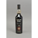 LOCH DHU 'THE BLACK WHISKY', a bottle of the 10 Year aged Single Malt Scotch Whisky, 40% vol,